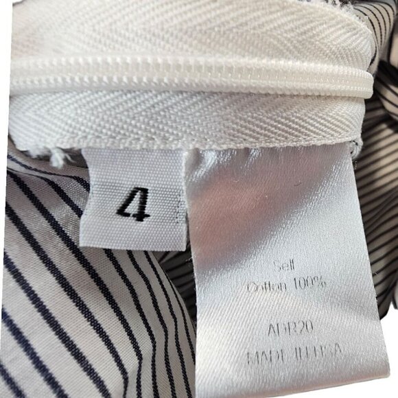 Sayaka Davis Women 4 Lagenlook Asymmetrical Hem Striped Cotton Dress with Pocket - Picture 7 of 14